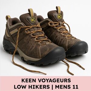 KEEN Voyageur Vented Hiking Shoes — Men’s 11 (EU 44.5) — Brown/Black Olive